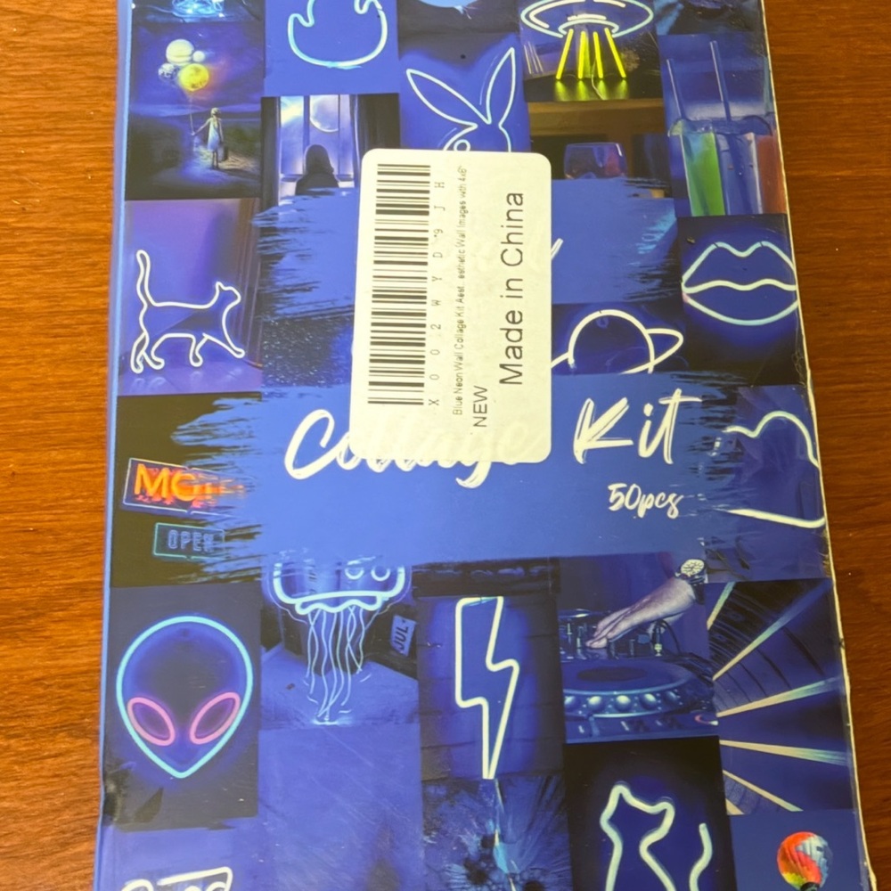 Wall Collage Kit - Neon Blue Design - Picture 2 of 2